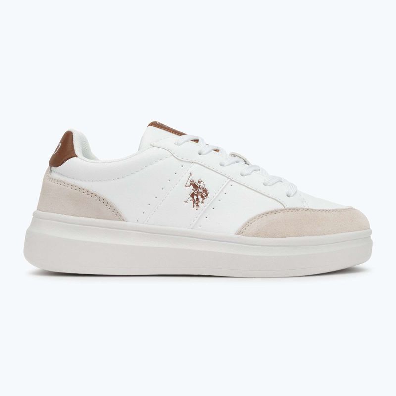 Scarpe da uomo U.S. Polo Assn. CODY003B bianco/marrone chiaro 2