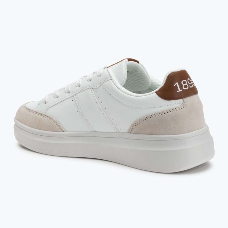 Scarpe da uomo U.S. Polo Assn. CODY003B bianco/marrone chiaro 3