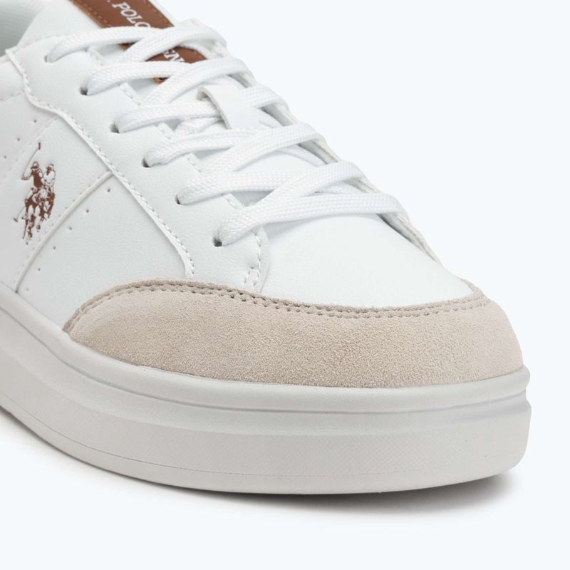 Scarpe da uomo U.S. Polo Assn. CODY003B bianco/marrone chiaro 7