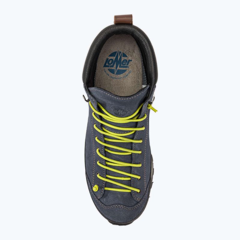 Scarpe da trekking da uomo Lomer Bio Naturale Mid Mtx Suede flag/lime 5