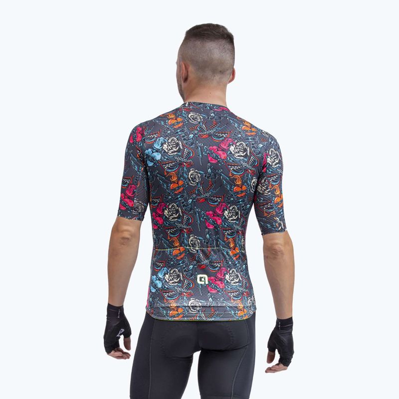 Maglia ciclismo Alé Maglia MC Tattoo uomo grigio 2