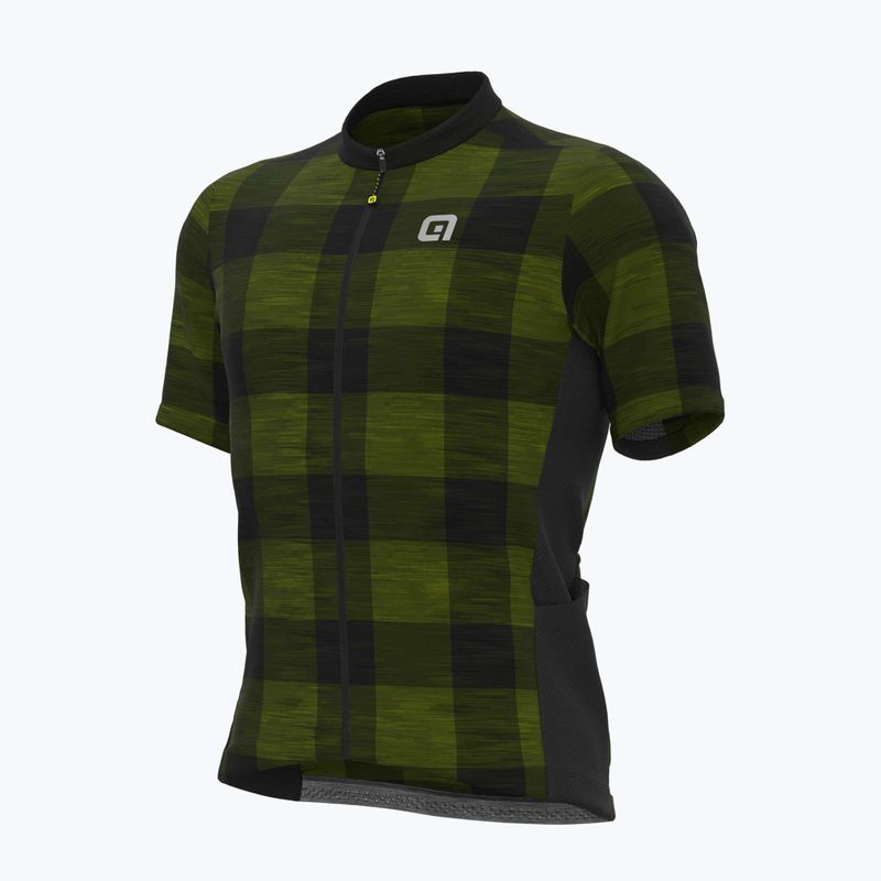 Maglia ciclismo Alé Maglia MC uomo verde scozzese 5