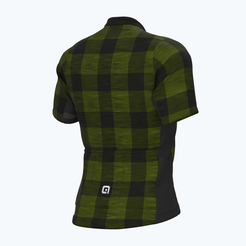Maglia ciclismo Alé Maglia MC uomo verde scozzese 6