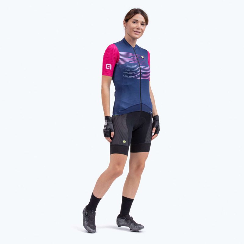 Maglia ciclismo donna Alé Maglia Donna MC Logo fucsia 2