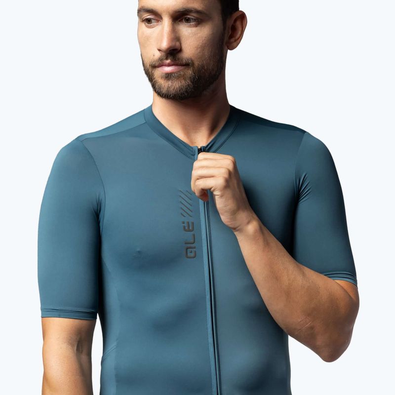 Maglia da ciclismo Alé Color Block Off Road verde foglia da uomo 3