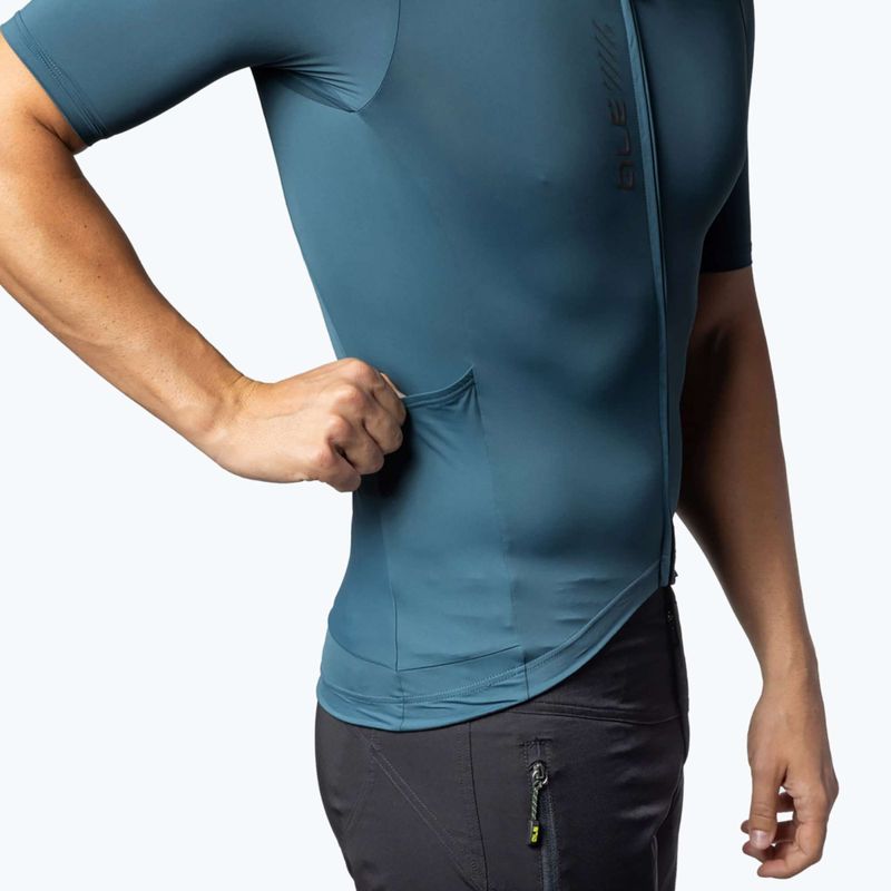 Maglia da ciclismo Alé Color Block Off Road verde foglia da uomo 4