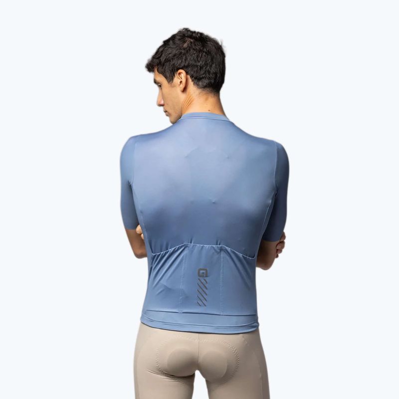 Maglietta da ciclismo da uomo Alé Color Block steel blue 2