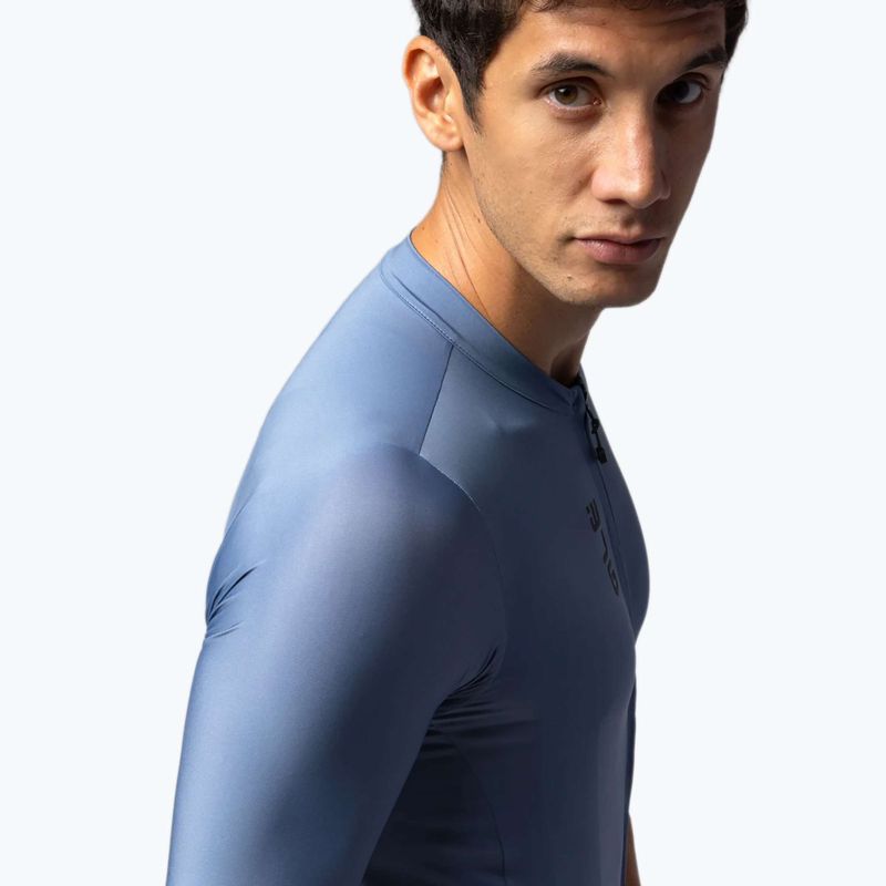 Maglietta da ciclismo da uomo Alé Color Block steel blue 4