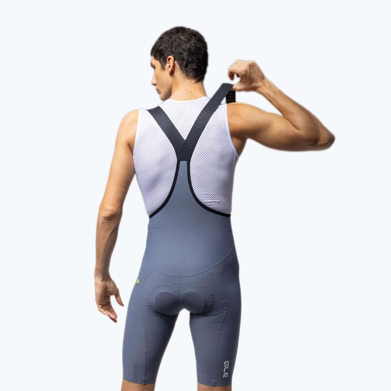 Pantaloncini da ciclismo da uomo Alé Go Bibshorts steel 2