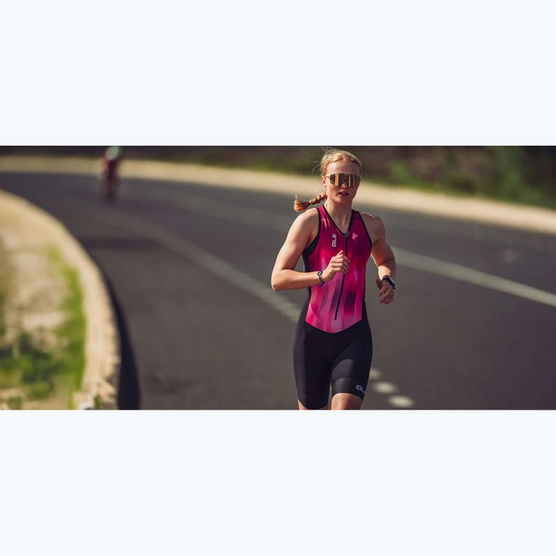 Body da triathlon da donna Alé Crazy pink combo 8