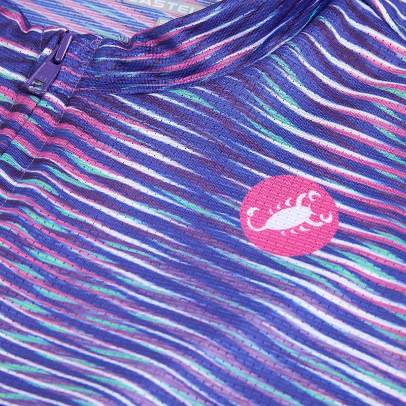 Maglietta da ciclismo da donna Castelli Cosmic Vortex multicolor ultraviolet rose 3