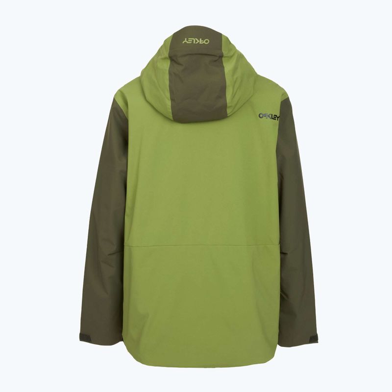 Giacca da snowboard Oakley TNP TBT Insulated Anorak da uomo, nuova, spazzola scura/ferno 2