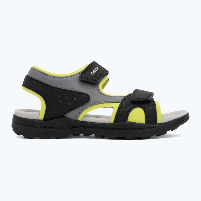Geox Vaniett nero/verde chiaro sandali per bambini 2