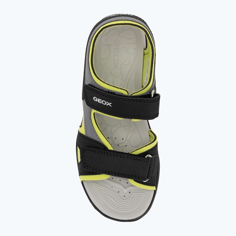 Geox Vaniett nero/verde chiaro sandali per bambini 5