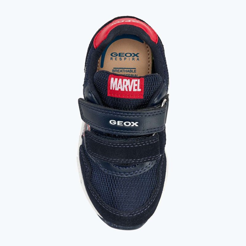 Geox Alben nylon navy / rosso scarpe da bambino 5