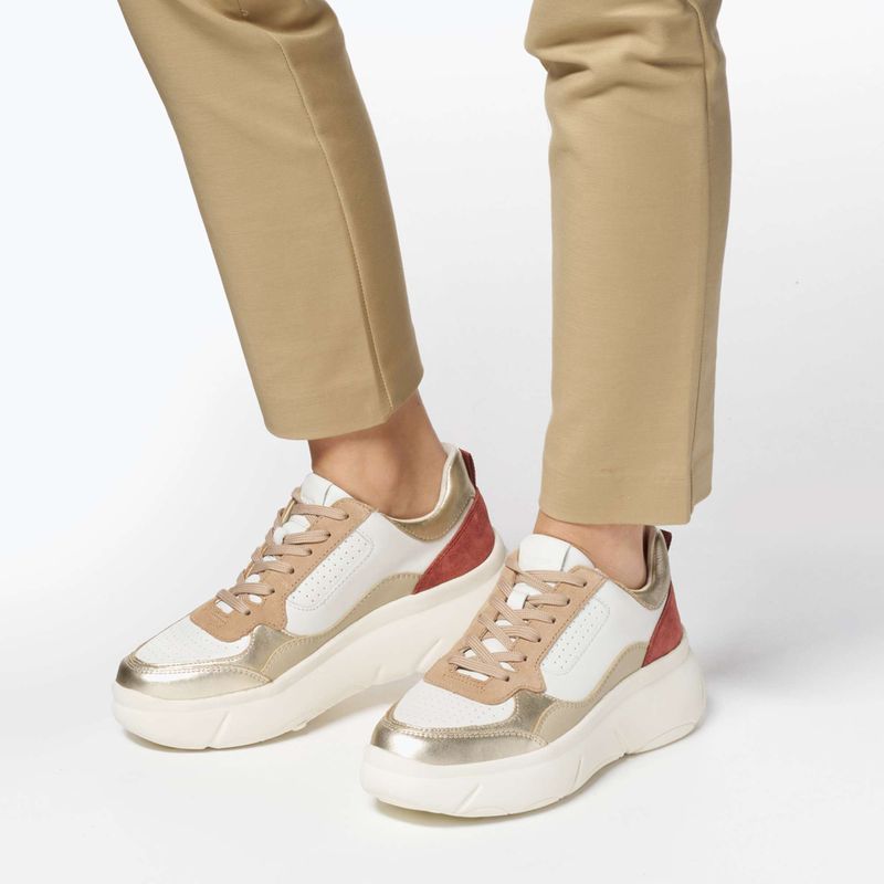 Geox Nebula™ 2.0 X scarpe da donna bianco/oro chiaro 8