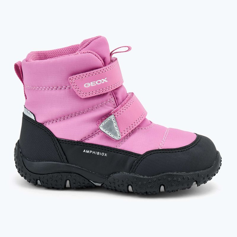 Geox Baltic ABX, stivali da neve fucsia/nero per bambini 2