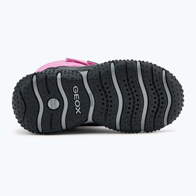 Geox Baltic ABX, stivali da neve fucsia/nero per bambini 4