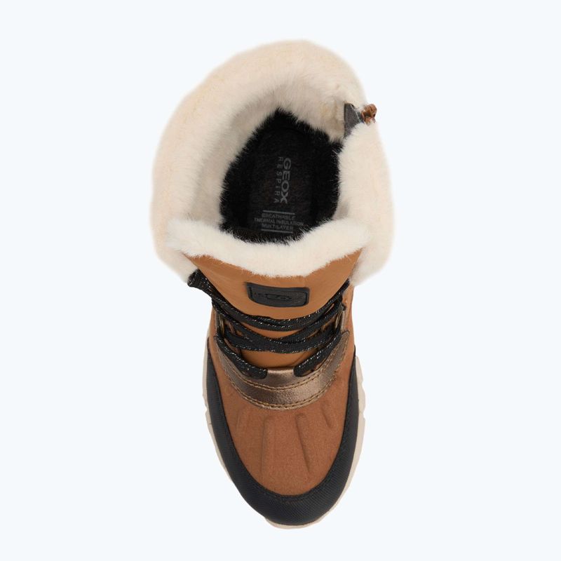 Geox Flexyper ABX whisky / nero stivali da neve per bambini 5