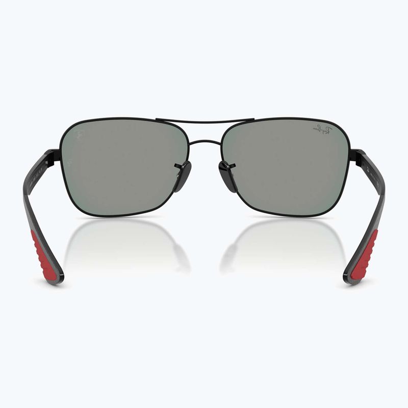 Occhiali da sole Ray-Ban Rb8336M Scuderia matt black/dark grey mirror blue/red 5