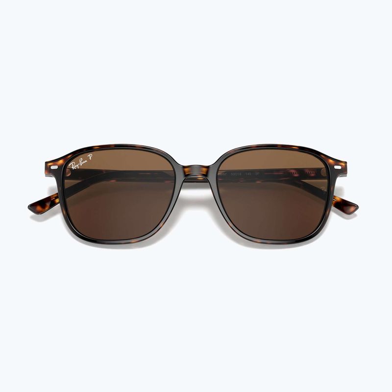 Occhiali da sole Ray-Ban Leonard tortoise/brown polarized 3