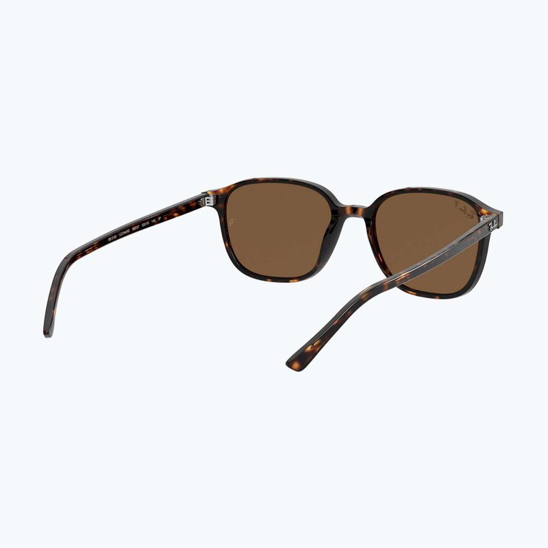 Occhiali da sole Ray-Ban Leonard tortoise/brown polarized 6