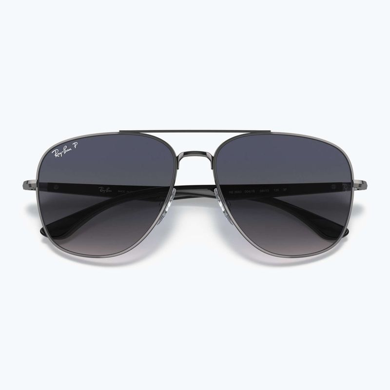 Occhiali da sole Ray-Ban RB3683 brass/blue grey polarized 3