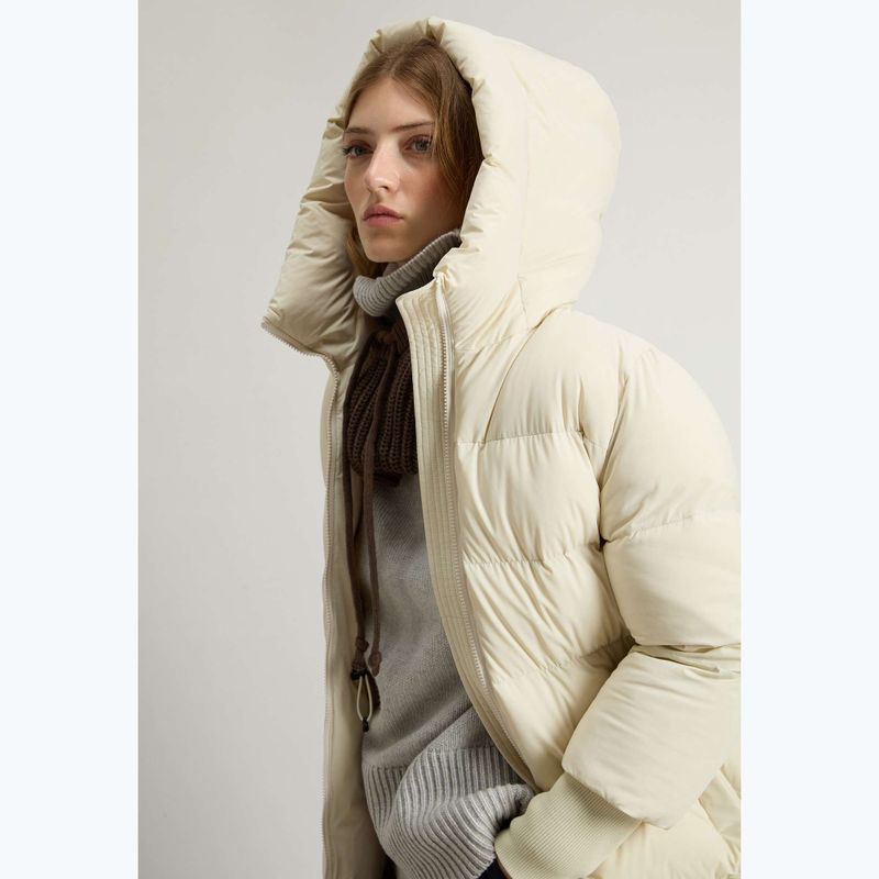 Giacca da donna Woolrich Cloud Madison Coat crema latte 4