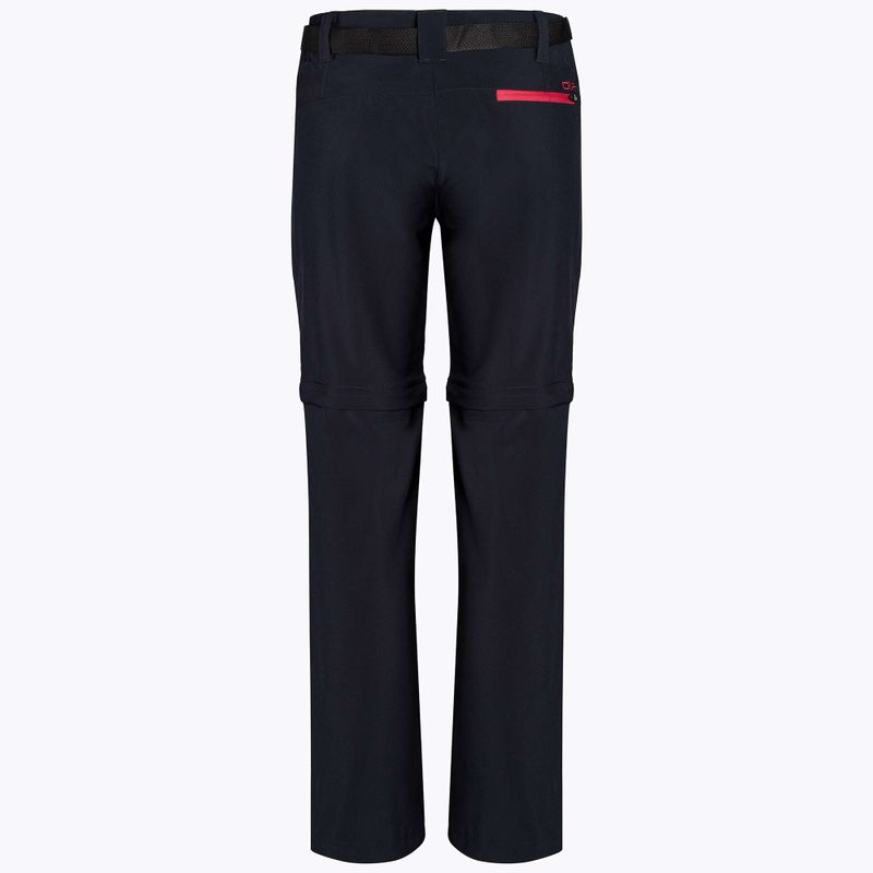Pantaloni da trekking CMP Zip Off donna nero/rosa 3T51446/05UG 2