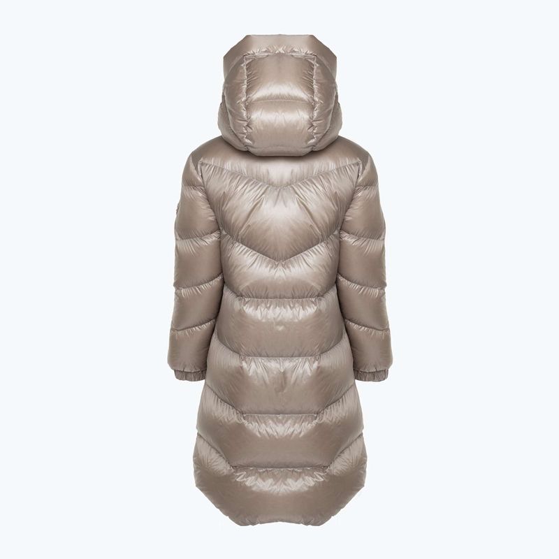 Woolrich giacca donna Aliquippa Long Puffer light taupe 2