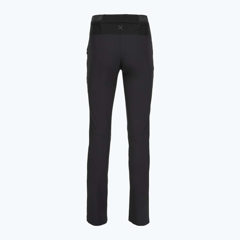 Pantaloni da trekking da donna Montura Rise antracite/turchese 2