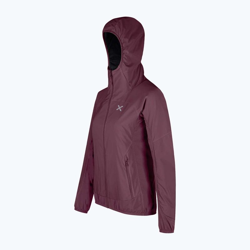 Montura Rise Octa Giacca a vento da donna con cappuccio vinaccia 8