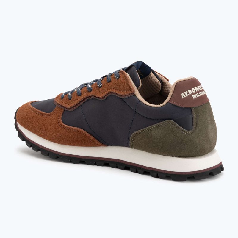Scarpe da uomo Scarpe Aeronautica Militare 252SC0320UPL00313 navy blue/brown 3