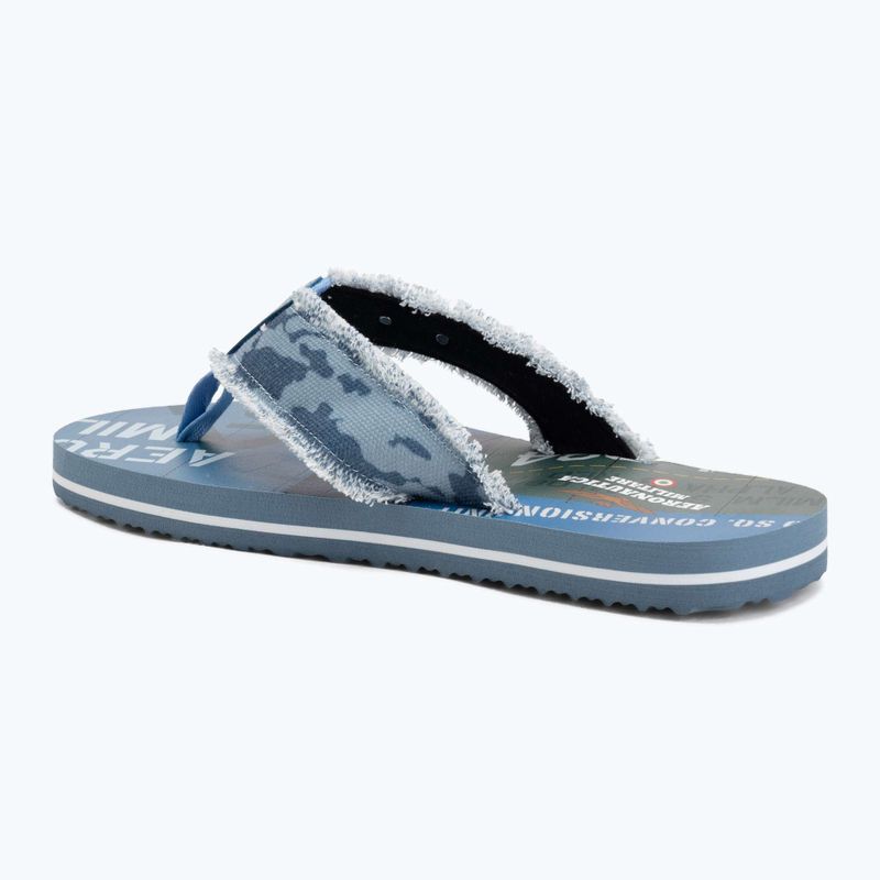 Infradito da uomo Aeronautica Militare SC0310UCT03593 camouflage blue 3