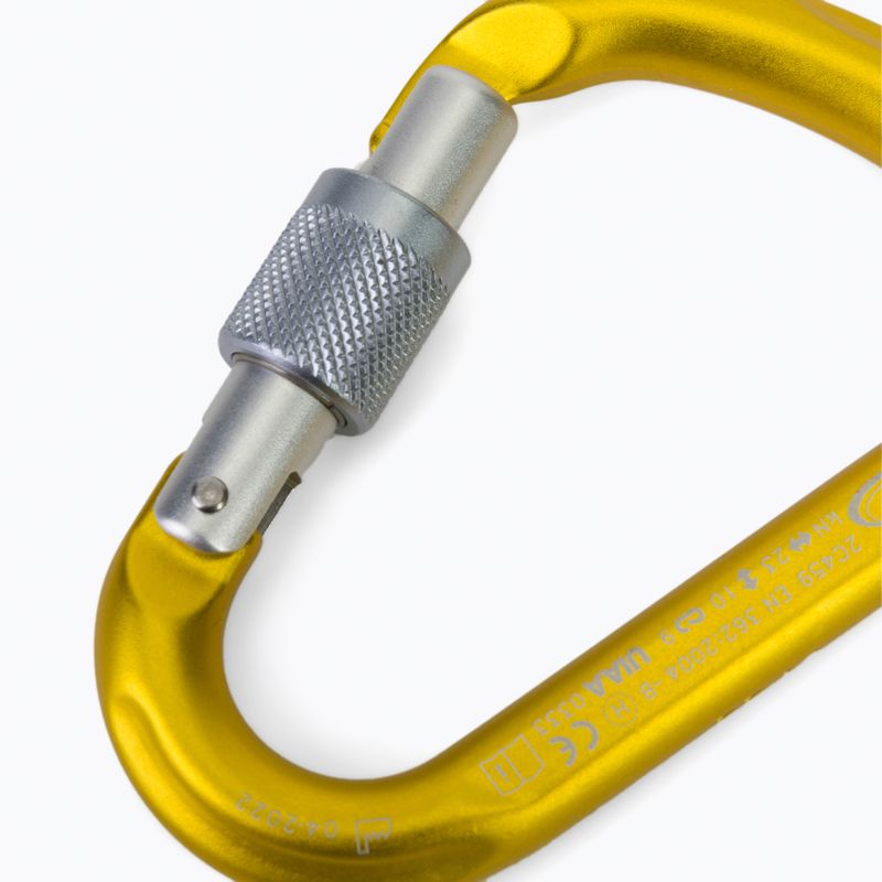 Climbing Technology Moschettone Snappy SG ocra/argento 3