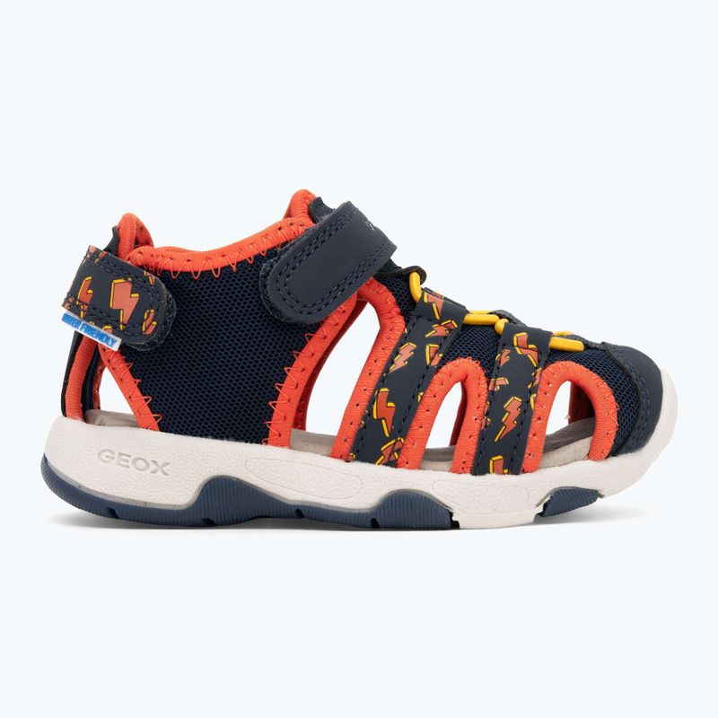 Geox Multy, sandali per bambini blu/arancio 2