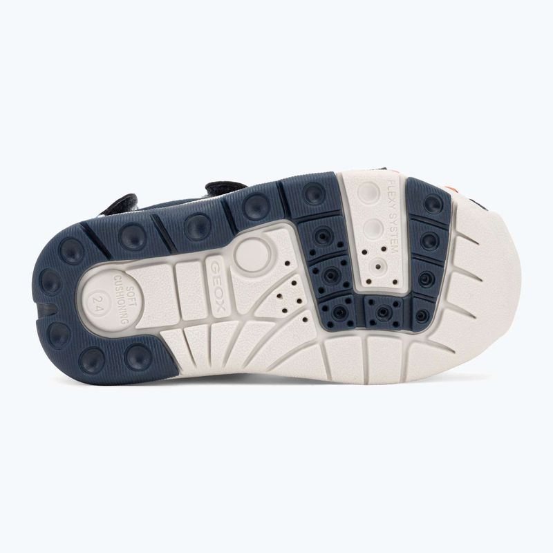 Geox Multy, sandali per bambini blu/arancio 4