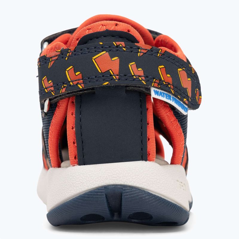Geox Multy, sandali per bambini blu/arancio 6