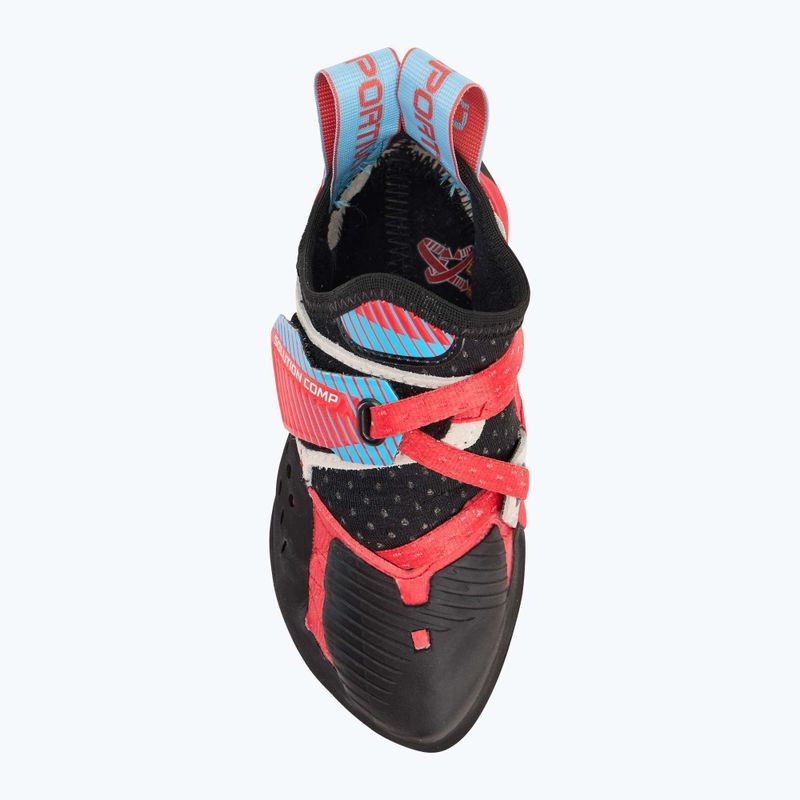 Scarpa da arrampicata La Sportiva Solution Comp ibisco/blu malibu da donna 5