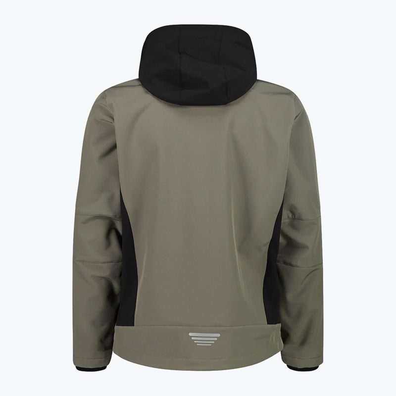 Giacca softshell CMP da uomo 3A01787N oliva / nero 2