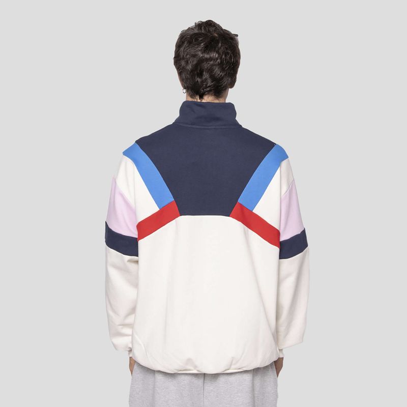 Felpa Kaotiko Aleck uomo navy / avorio / rosso 2