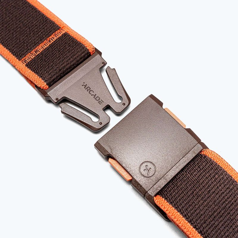Cintura per pantaloni Arcade Carto in castagno e corallo 2