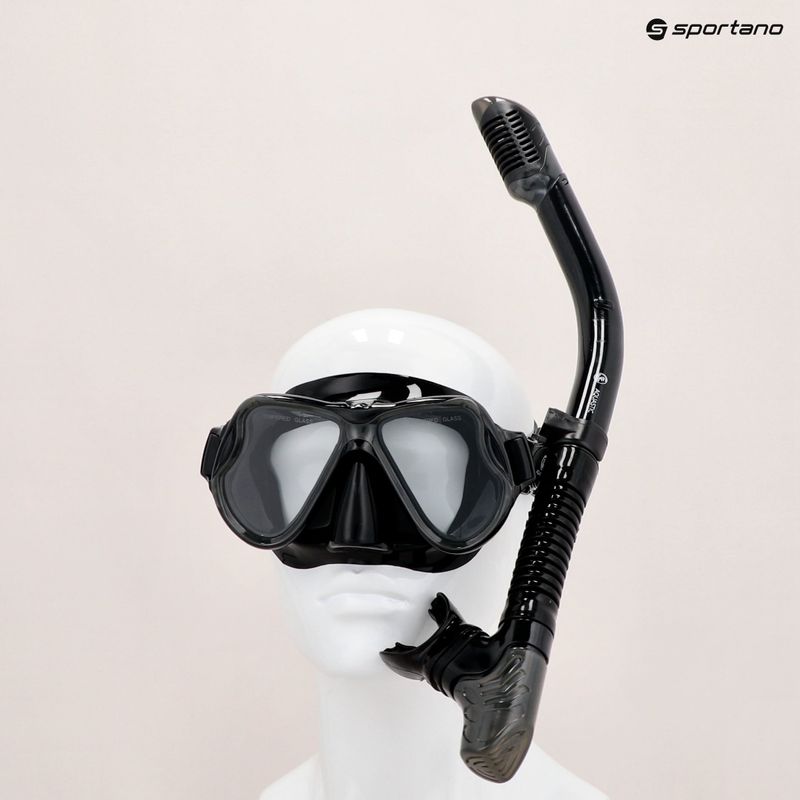 Kit snorkeling AQUASTIC MSA-01C nero 18