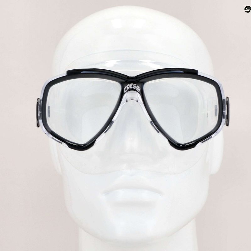 Maschera subacquea Cressi Perla trasparente/nera 3