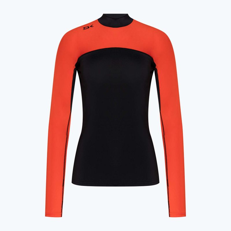 Dakine nuoto donna manica lunga Hd Snug Fit Rashguard rippin rosso 3