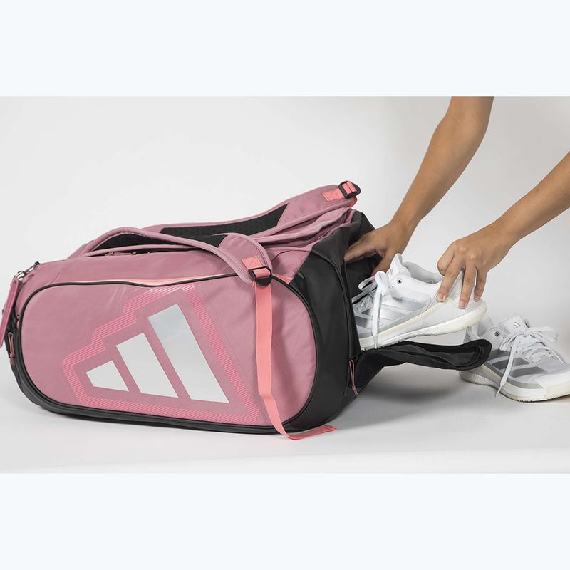 Borsa da padel adidas Pro Tour Racket Bag 2026 70 l pink/black 7