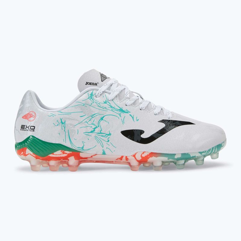 Scarpe da calcio Supercopa AG da uomo bianco/turchese 2