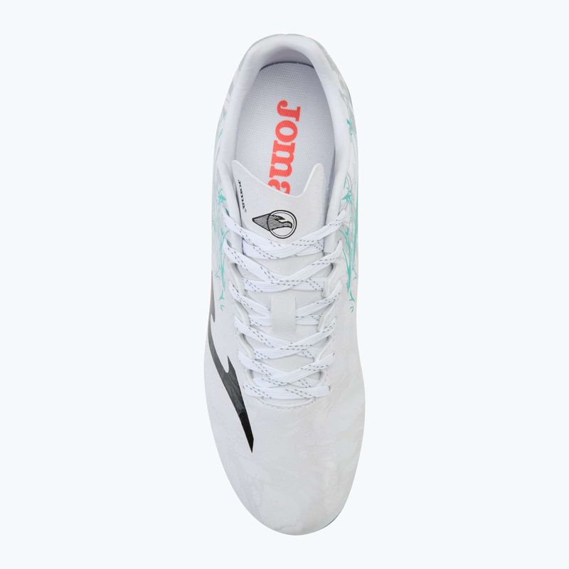 Scarpe da calcio Supercopa AG da uomo bianco/turchese 5