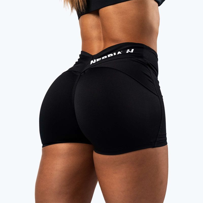 Pantaloncini da allenamento da donna NEBBIA Strong Beauty black 3