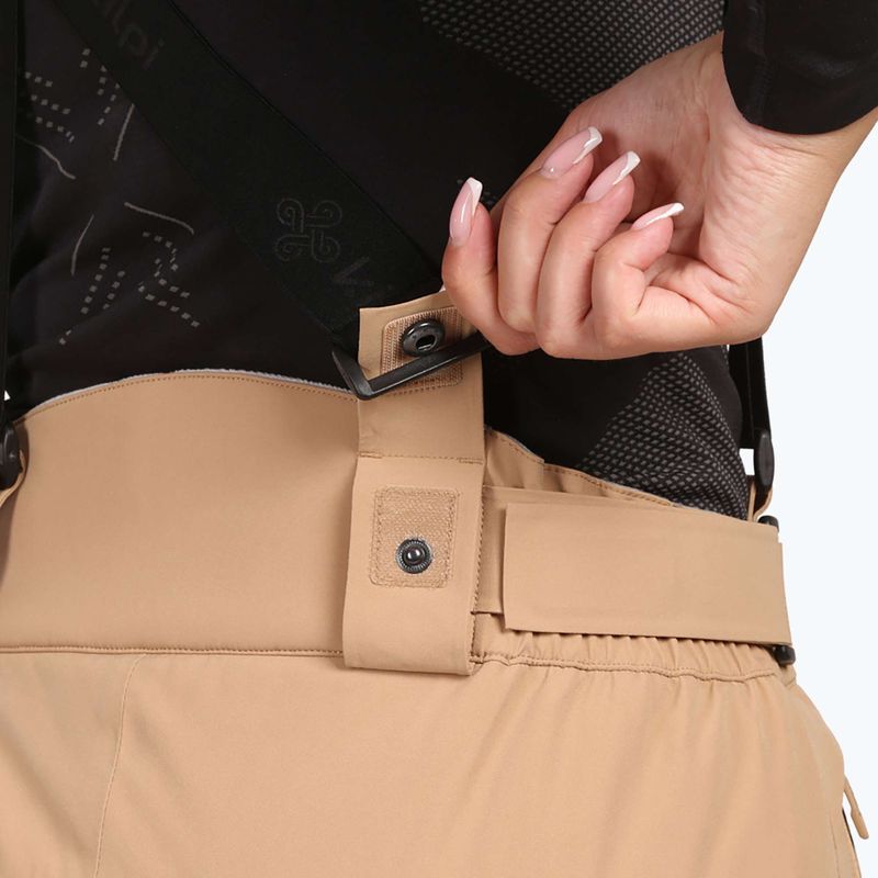 Pantaloni da sci donna Kilpi Elare beige 5